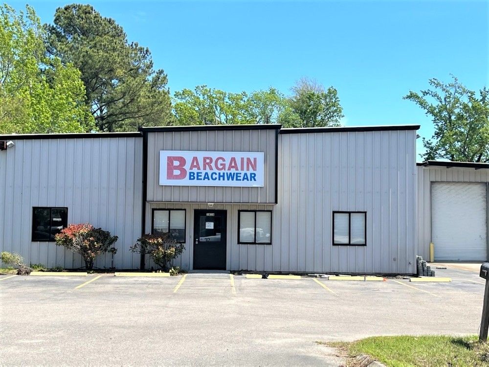 Bargain Beachwear Office/Warehouse: 1616 Executive Ave, Myrtle Beach, SC 29577